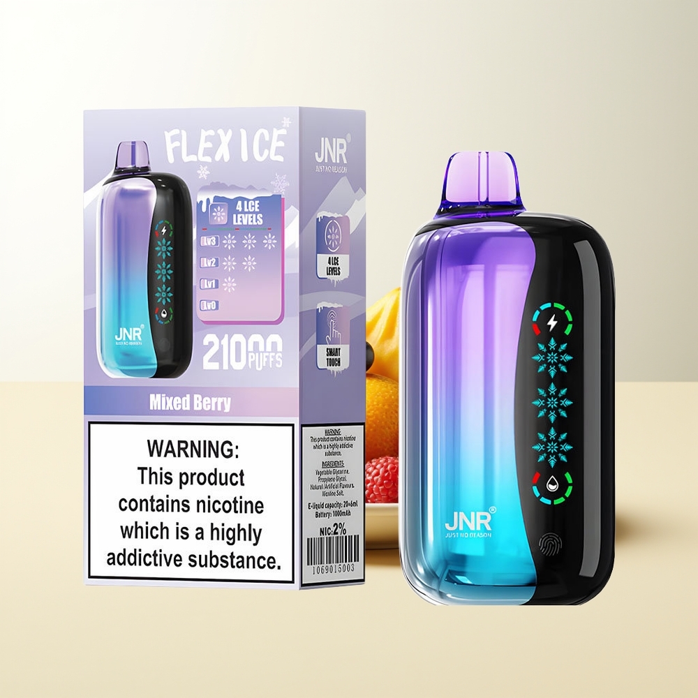 Serbia Wholesale JNR Flex Ice 21000 Pufova Mešane Bobice Podesivi Led Dodirni Ekran Dvostruka Mreža 1.2 Ohm Tip-C Punjenje