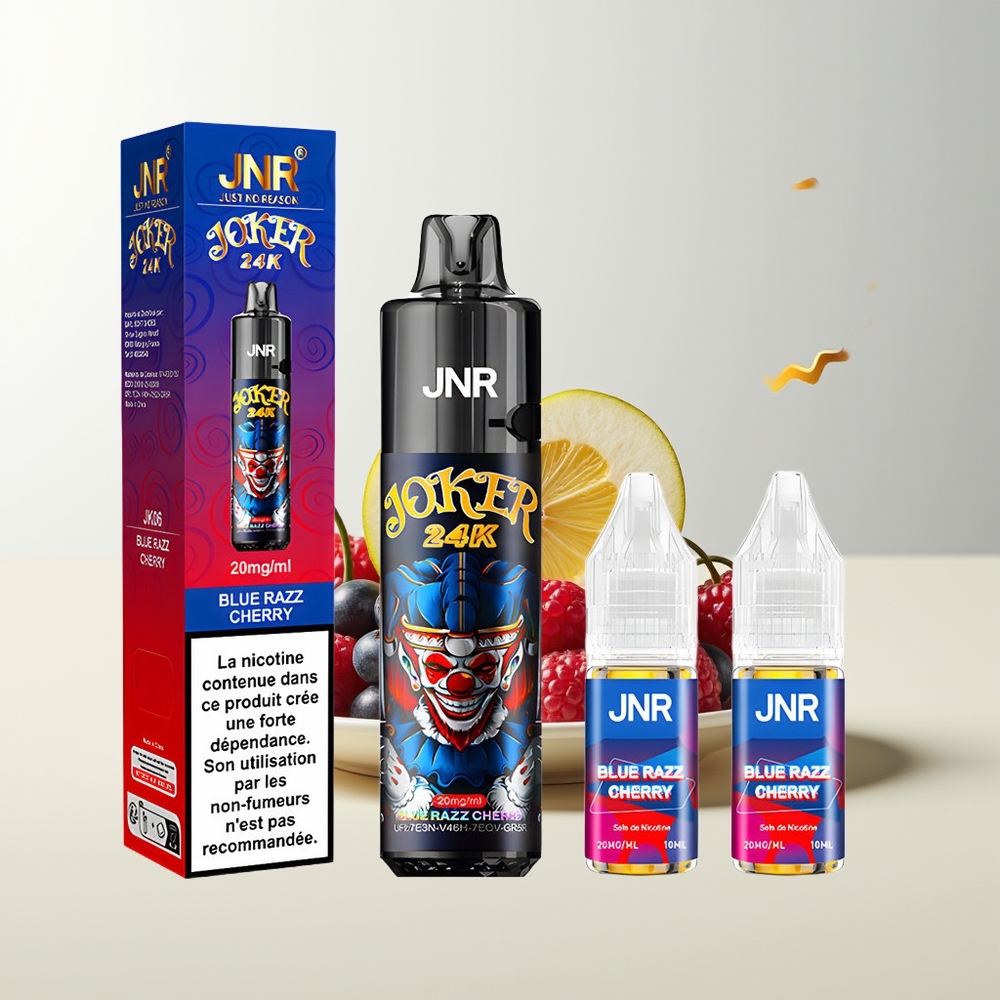 Serbia Wholesale JNR Joker 24000 Puffs Plava Malina Trešnja Refillable Pod 10ml 800mAh