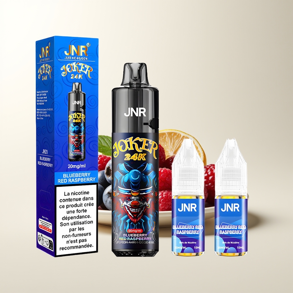 Serbia Wholesale JNR Joker 24000 Pufova Borovnica Crvena Malina 2+10ml Punjenje 800mAh Baterija