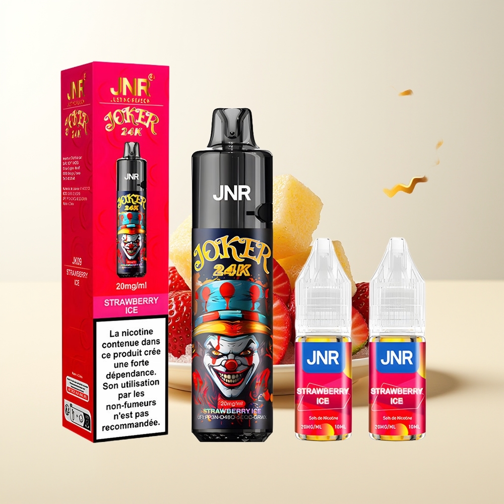 Serbia Wholesale JNR Joker 24K Puffs 24000 Jagoda Led 2+10ml Refillable Pod 800mAh 2% Nicotine