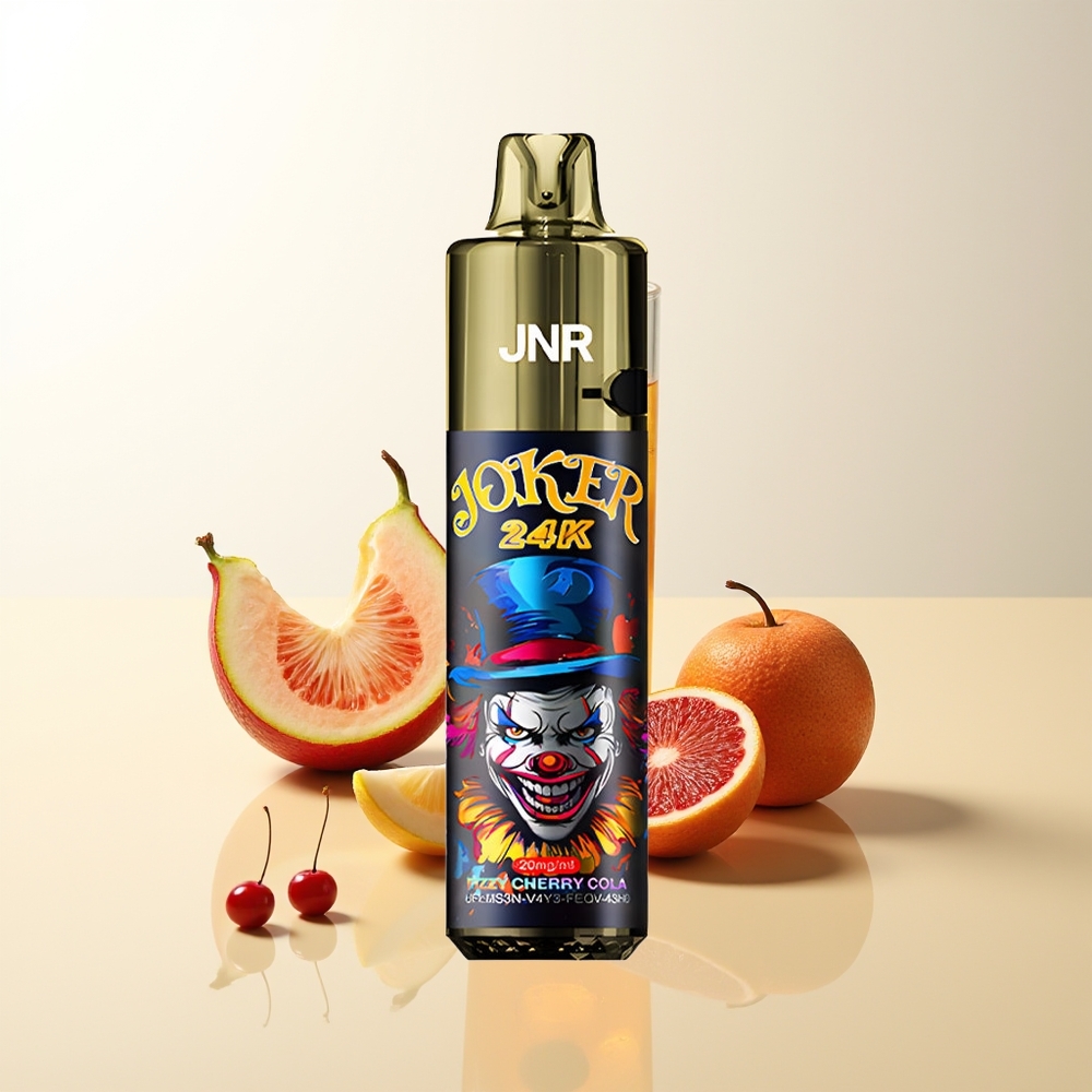 Serbia Wholesale JNR Joker 24K Puffs Gazirana Višnja Kola 2+10ml Refillable Pod Side Refill Visible E-liquid 800mAh Battery 2% Nicotine