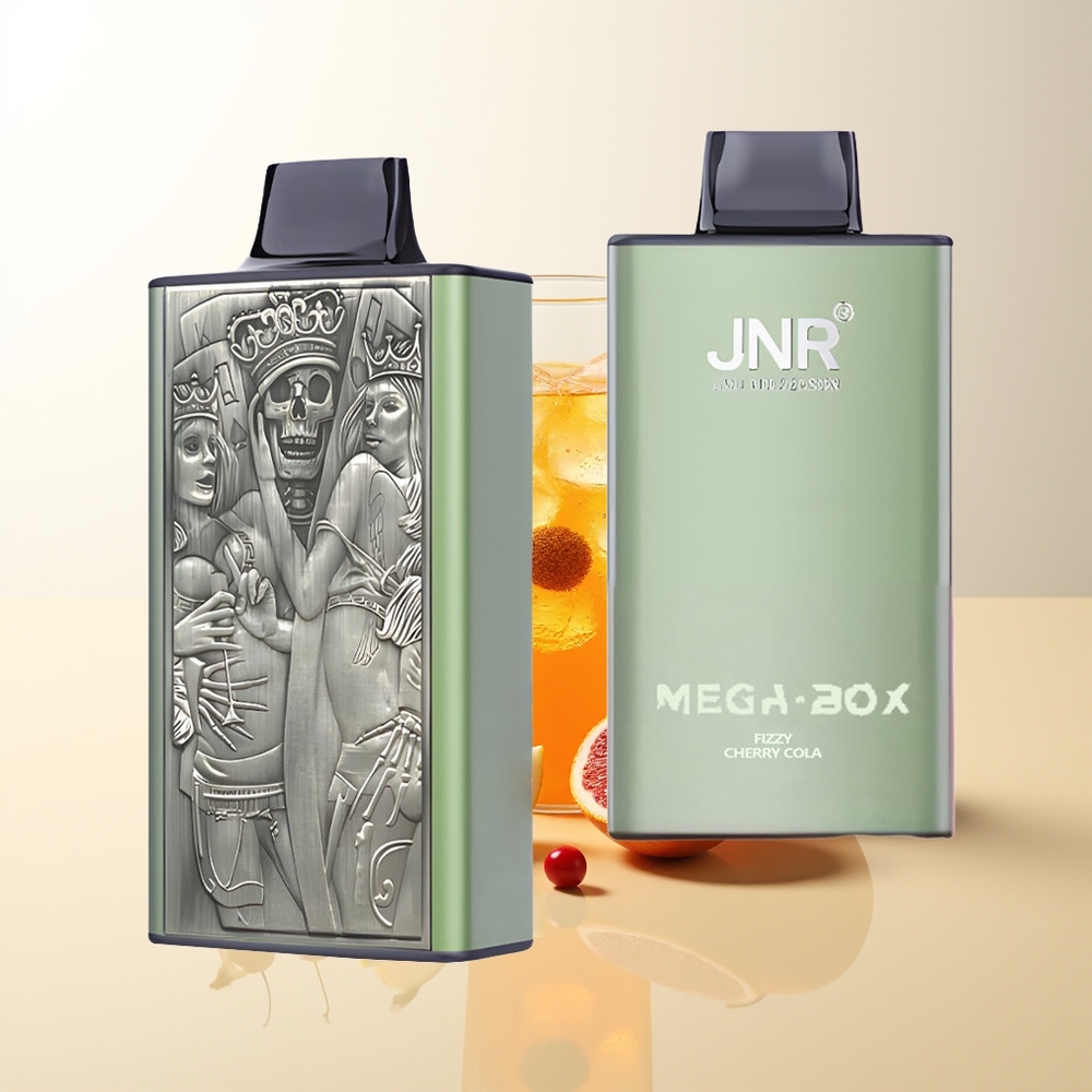 Serbia Wholesale JNR Mega Box 25000 Pufova Gazirana Višnja Kola 30ml 850mAh Dual Mesh Coil Type-C 2% Nikotina