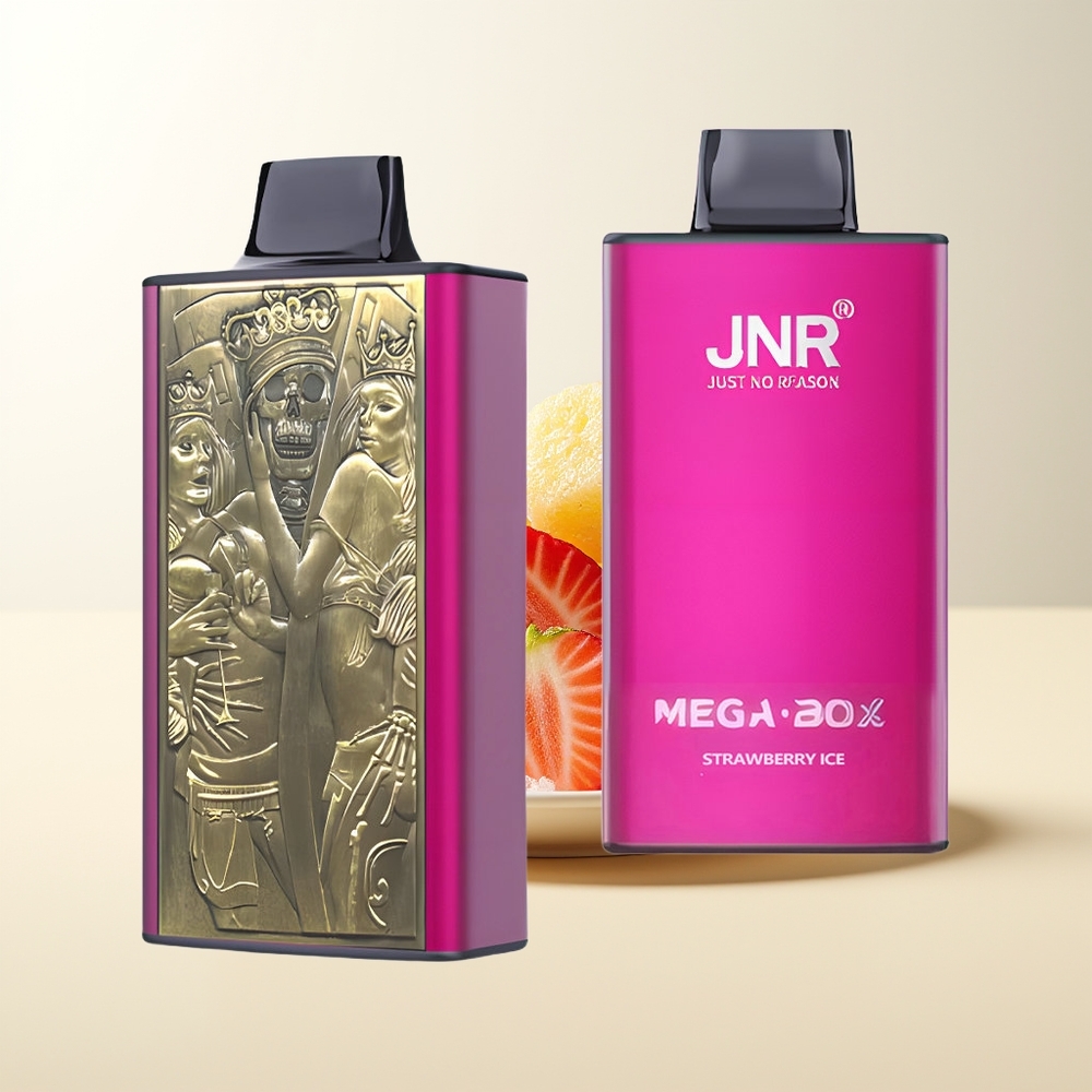 Serbia Wholesale JNR Mega Box 25000 Pufova Jagoda Led Dual Mesh Coil Type-C 30ml 850mAh 2% Nikotina