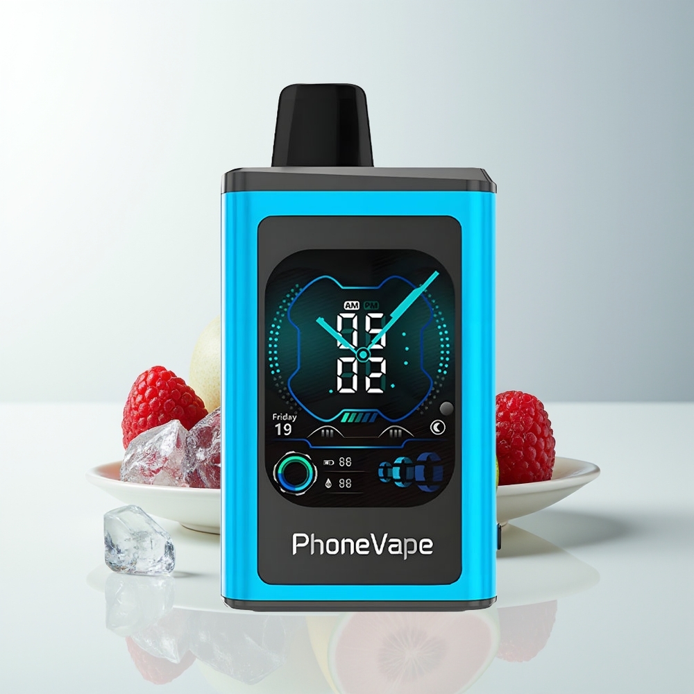 Serbia Wholesale JNR PhoneVape 30000 puševa Plava Malina Led 850mAh Type-C