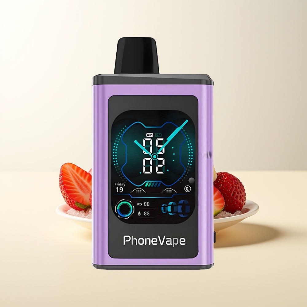 Serbia Wholesale JNR PhoneVape 30000 puffs Jagoda Led Rechargeable Turbo App Controlled Display