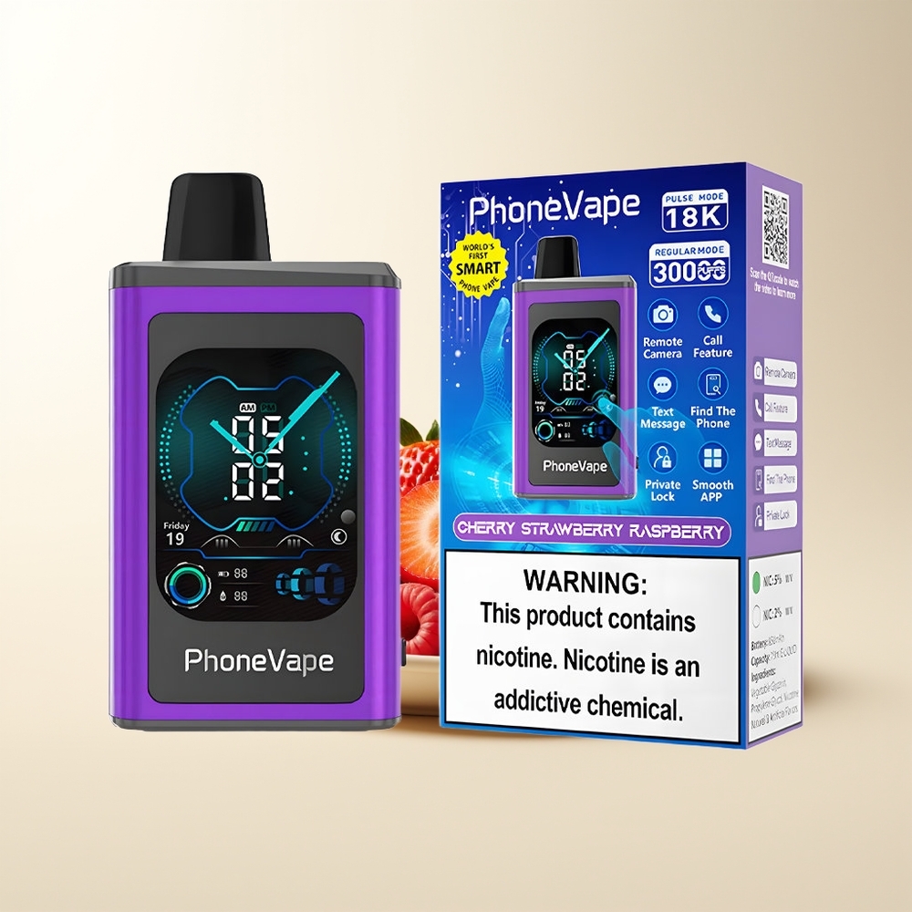 Serbia Wholesale JNR PhoneVape 30000 puffs Višnja Jagoda Malina 850mAh Type-C
