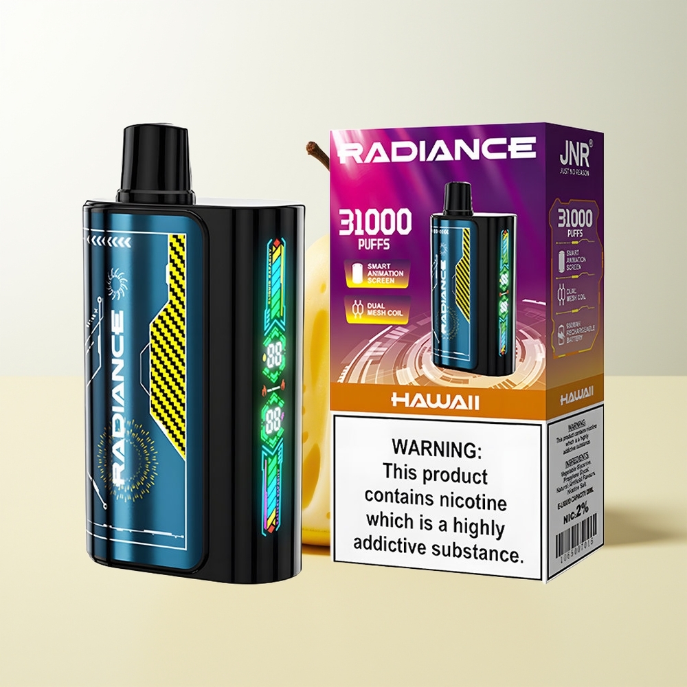 Serbia Wholesale JNR Radiance 31000 Pufova Hawaii Dual Mesh Coil 28ml Tip-C Punjenje 2% Nikotina