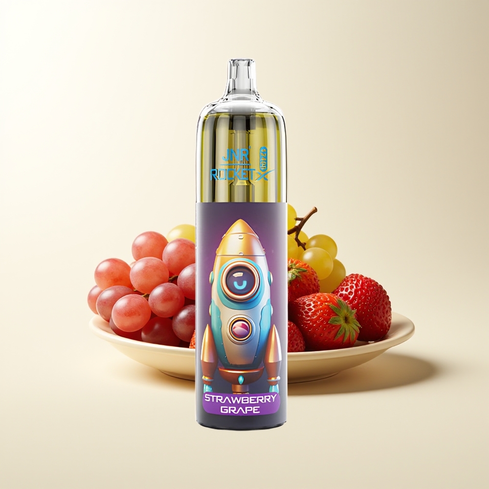 Serbia Wholesale JNR Rocket-X 12400 Pufova Jagoda Grožđe Adjustable Airflow RGB lights 1.2ohm Mesh Coil 850mAh 25ml Type-C Quick Charge 0% 2% 5%