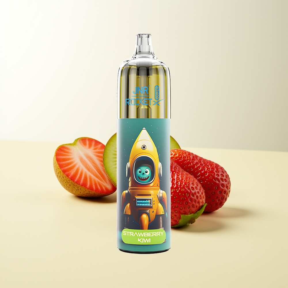 Serbia Wholesale JNR Rocket-X 12400 Pufova Jednokratna Vape Jagoda-Kivi Podesivi Protok Vazduha RGB Svetla 25ml Tekućina Type-C Brzo Punjenje 0% 2% 5% Nikotin