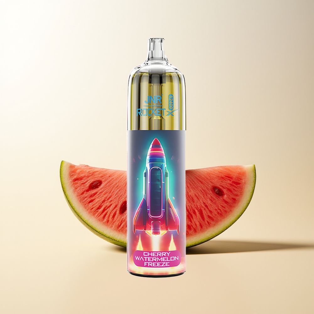 Serbia Wholesale JNR Rocket-X 12400 Pufova Trešnja Lubenica Led RGB Lights Adjustable Airflow 1.2ohm Mesh Coil 850mAh Battery 25ml e-Liquid