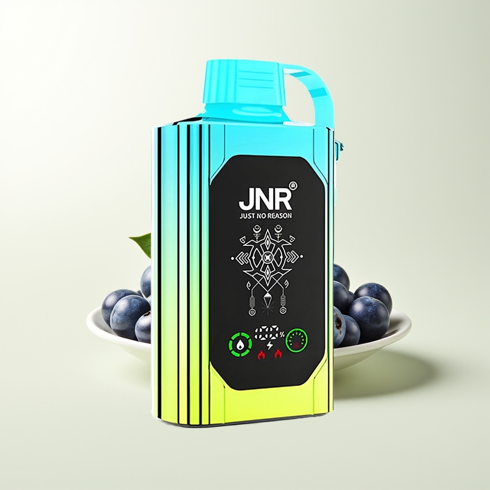 Serbia Wholesale JNR Shisha Hookah Box 20500 Puffs Borovnica Met HD Display 1000mAh 25ml Dual Mesh Coil Type-C Quick Charge 0% 2% 5%