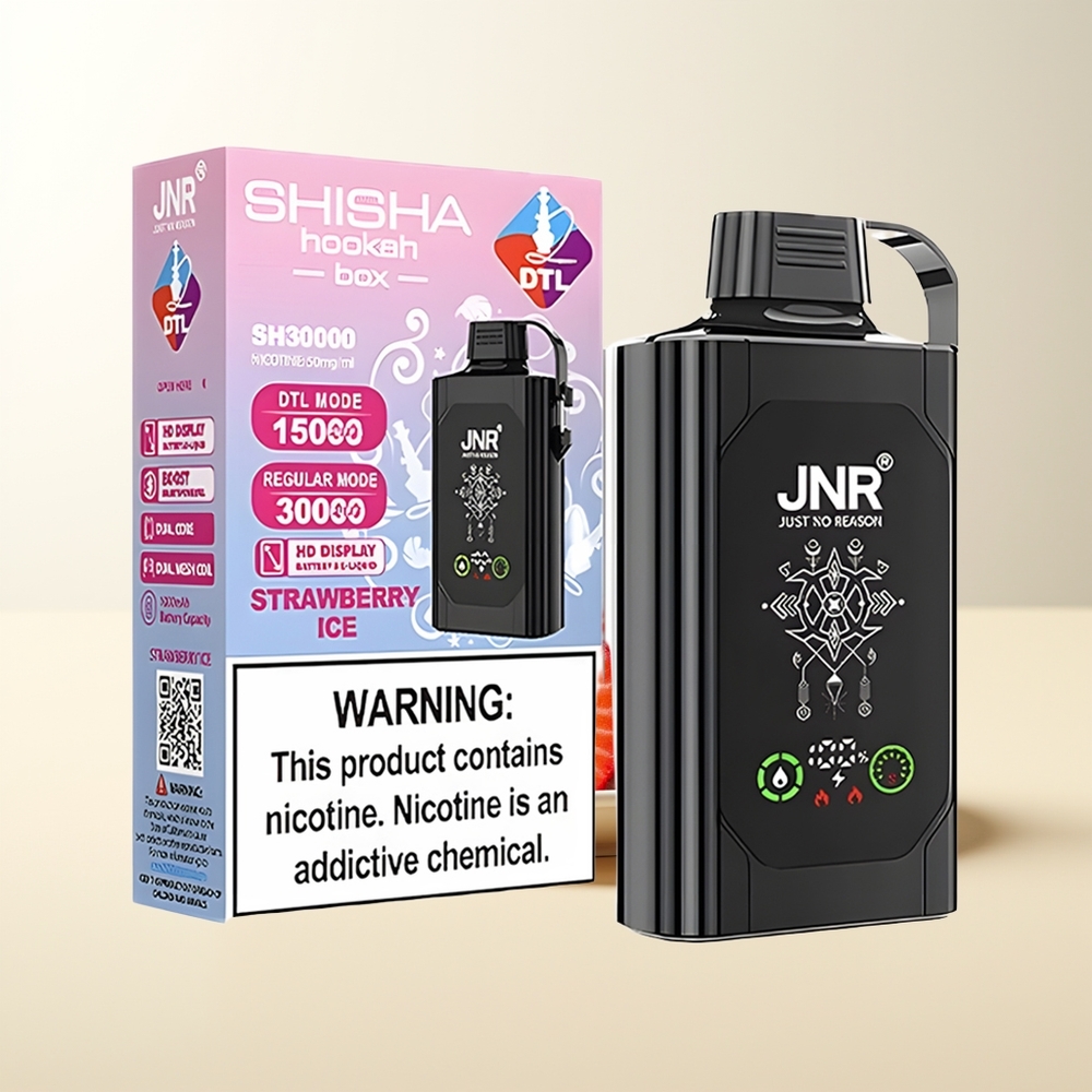Serbia Wholesale JNR Shisha Hookah Box 20500 Puffs Dual Mesh Coil HD Display 1000mAh Type-C Jagoda Led