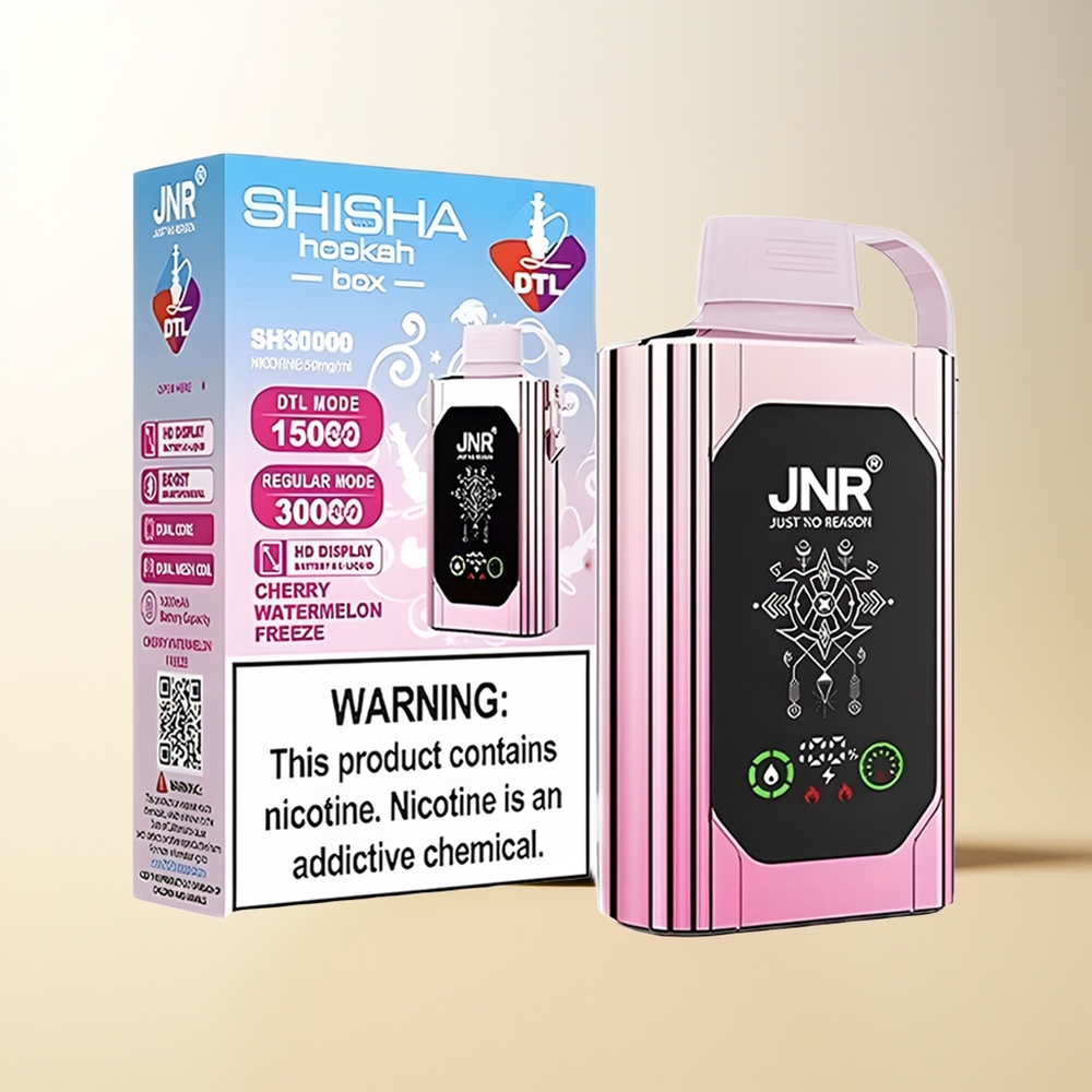 Serbia Wholesale JNR Shisha Hookah Box 20500 Puffs HD Display 1000mAh Type-C Quick Charge Dual Mesh Coil & Dual Core 25ml 0%2%5% Trešnja Lubenica Freeze