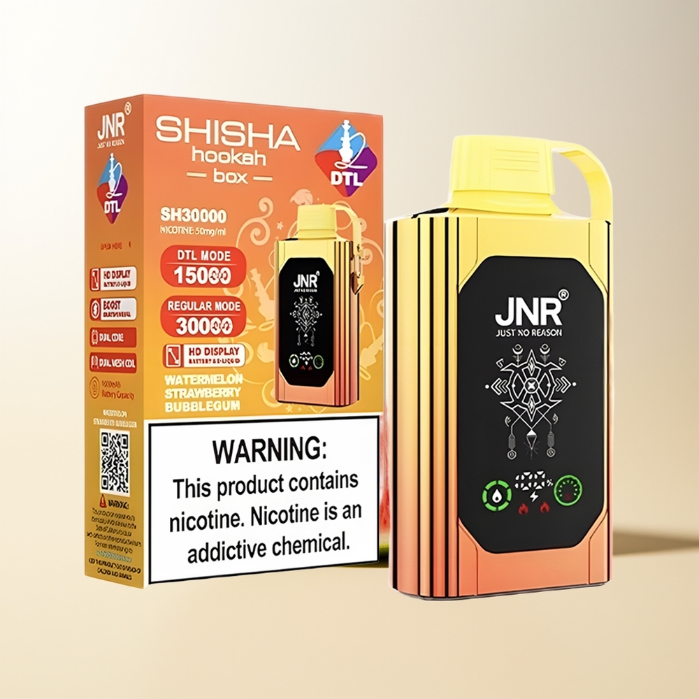 Serbia Wholesale JNR Shisha Hookah Box 20500 Puffs HD Display Dual Mesh Coil Type-C Lubenica Jagoda Balon Žvakača