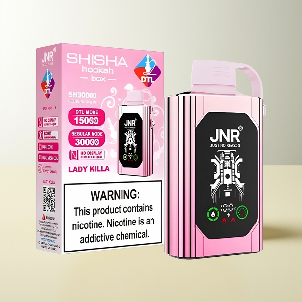 Serbia Wholesale JNR Shisha Hookah Box 20500 Puffs Lady Killa 25ml Dual Mesh Coil Type-C 0% 2% 5%