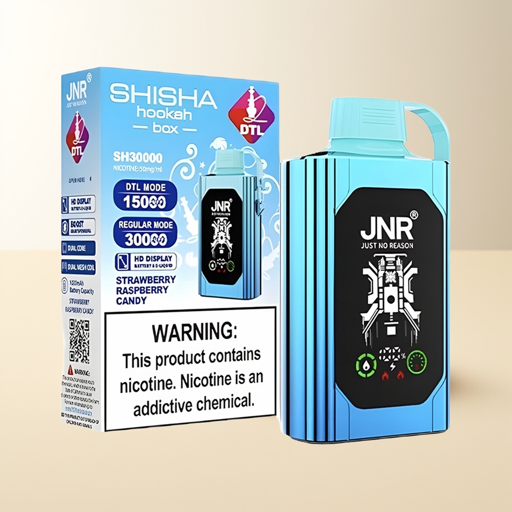 Serbia Wholesale JNR Shisha Hookah Box 20500 Pufova Jagoda Malina Bombona HD Display 1000mAh 25ml Dual Mesh Coil Type-C 0%2%5%