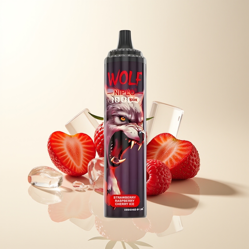 Serbia Wholesale JNR Wolf Niplo 10000 Puffs Jagoda Malina Trešnja Led Mesh 1.0 Ohm 650mAh Type-C