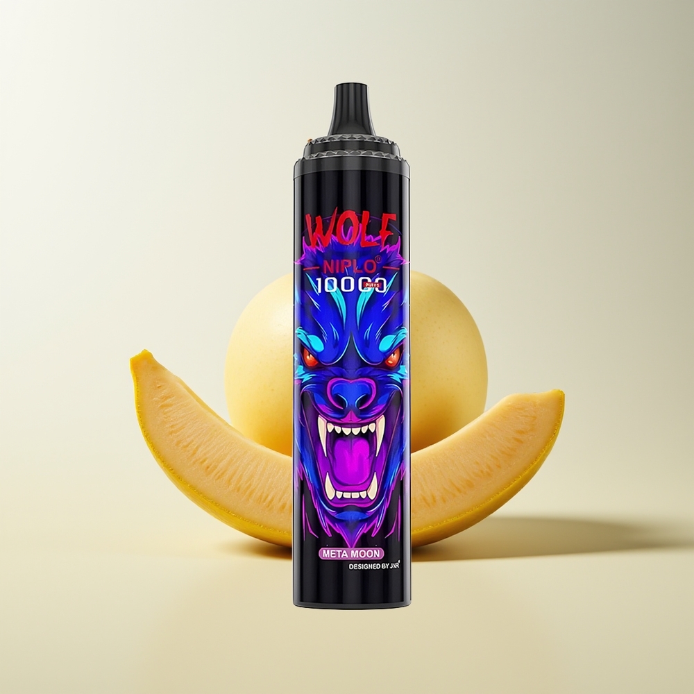 Serbia Wholesale JNR Wolf Niplo 10000 Puffs Meta Mesec 1.0 Ohm Mesh 650mAh 20ml 0/2/5% Type-C