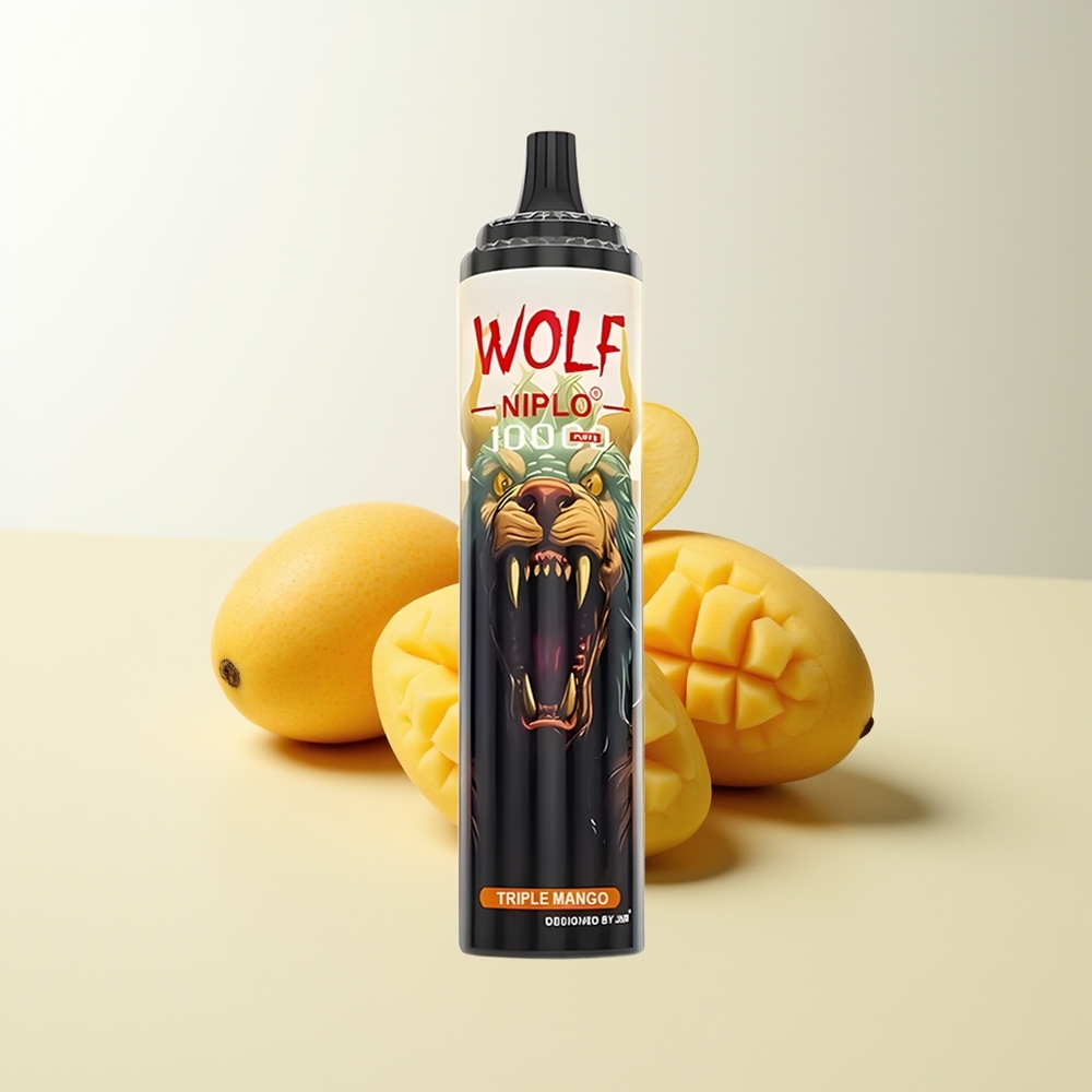 Serbia Wholesale JNR Wolf Niplo 10000 Puffs Trostruki Mango Mesh 1.0 Ohm 650mAh 20ml Type-C