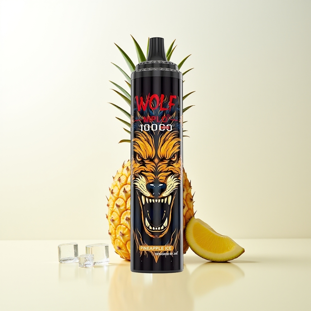 Serbia Wholesale JNR Wolf Niplo 10000 Pufova Ananas Led 1.0 Ohm Mesh Coil 650mAh 20ml Type-C