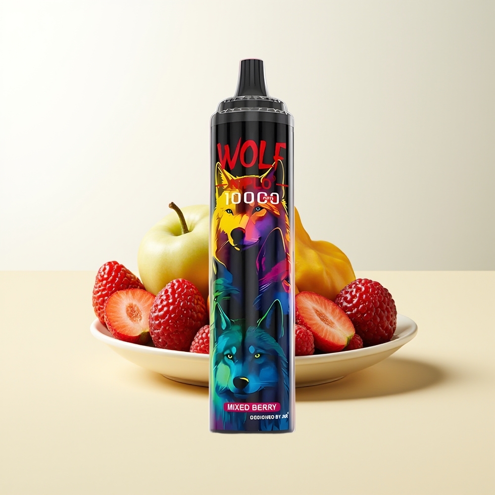 Serbia Wholesale JNR Wolf Niplo 10000 Pufova Mešano Bobice Mesh Coil 1.0 Ohm 650mAh 20ml Type-C