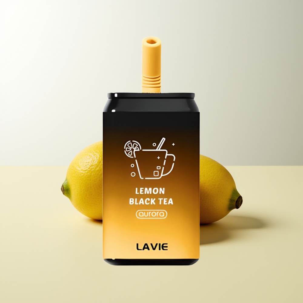 Serbia Wholesale LAVIE Aurora 11000 Pufova Limun Crni Čaj 22ML 650mAh Type C Punjenje
