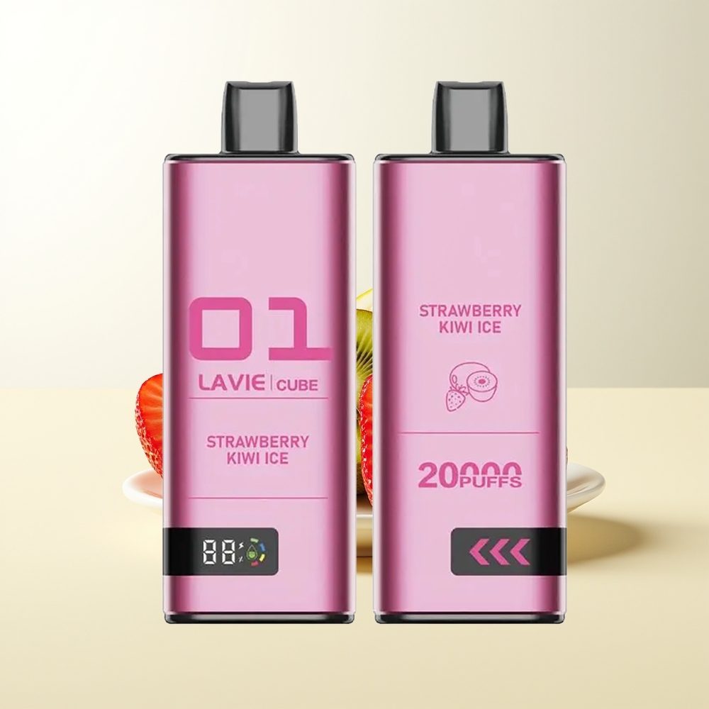 Serbia Wholesale LAVIE Cube 20000 Puffs Jagoda Kivi Led 28ML 600mAh
