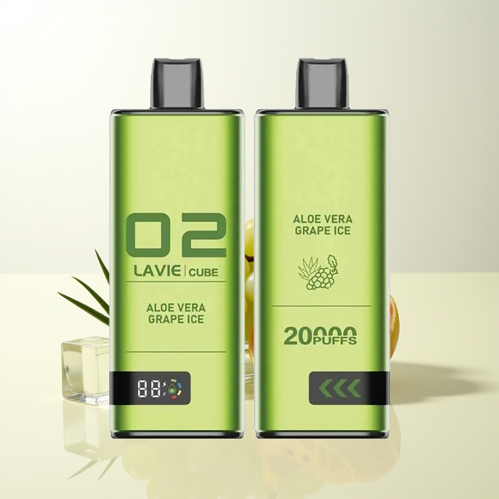 Serbia Wholesale LAVIE Cube 20000 Pufova Aloe Vera Grožđe Led Kombinacija 28ML 600mAh Type C