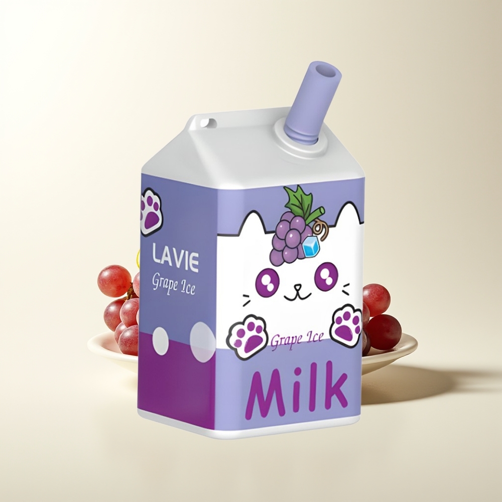 Serbia Wholesale LAVIE Milk 7000 Puffs Grožđe Led Rechargeable Type C 16ML 600mAh