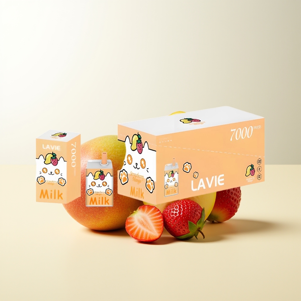 Serbia Wholesale LAVIE Milk 7000 Puffs Jagoda Mango 16ML 600mAh Type C