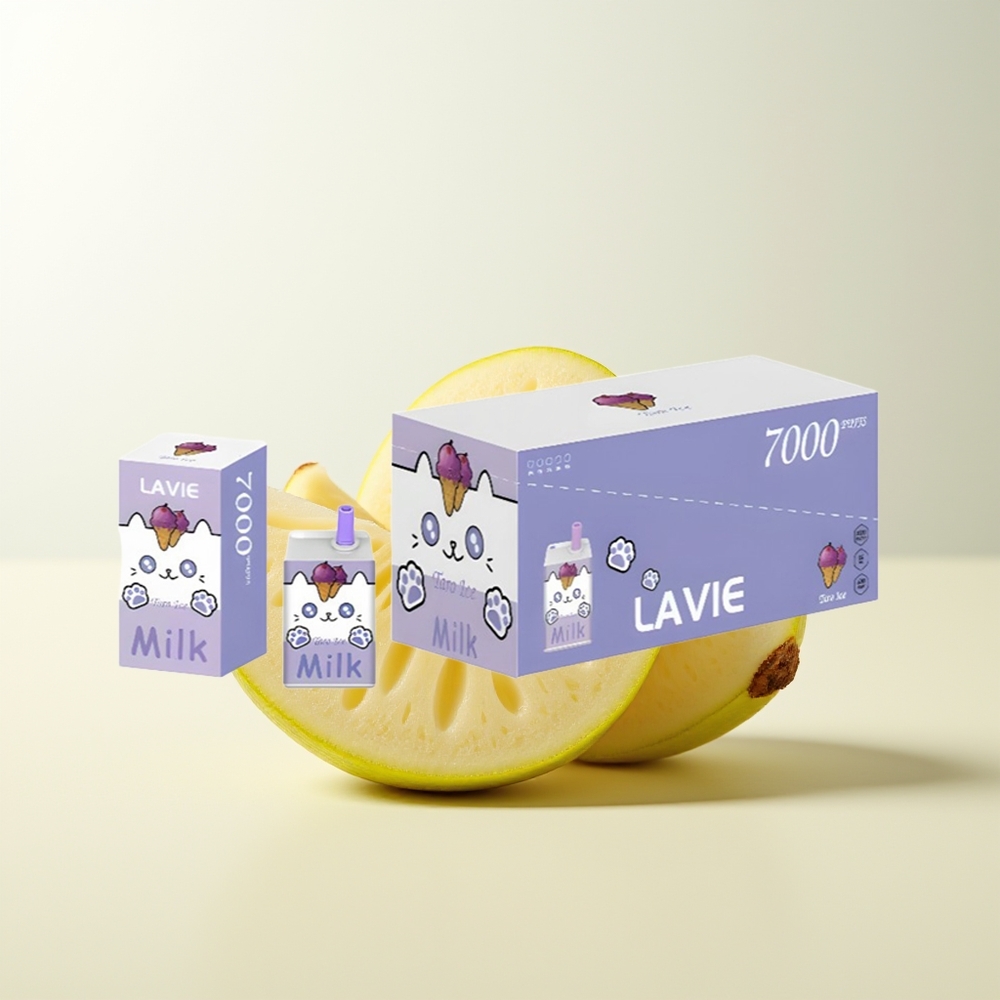 Serbia Wholesale LAVIE Milk 7000 Puffs Taro Ledeni Vape Punjenje Type C 600mAh 16ML
