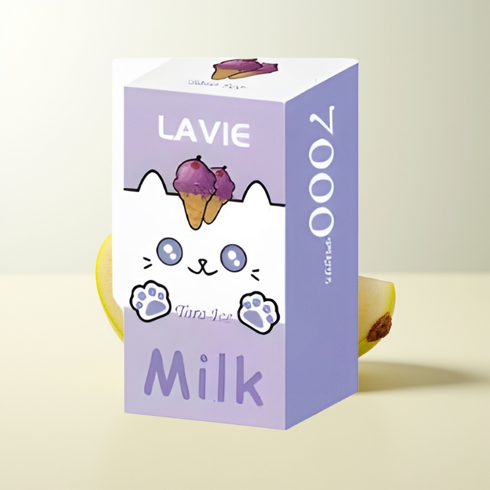 Serbia Wholesale LAVIE Milk 7000 Puffs Taro Ledeni Vape Punjenje Type C 600mAh 16ML