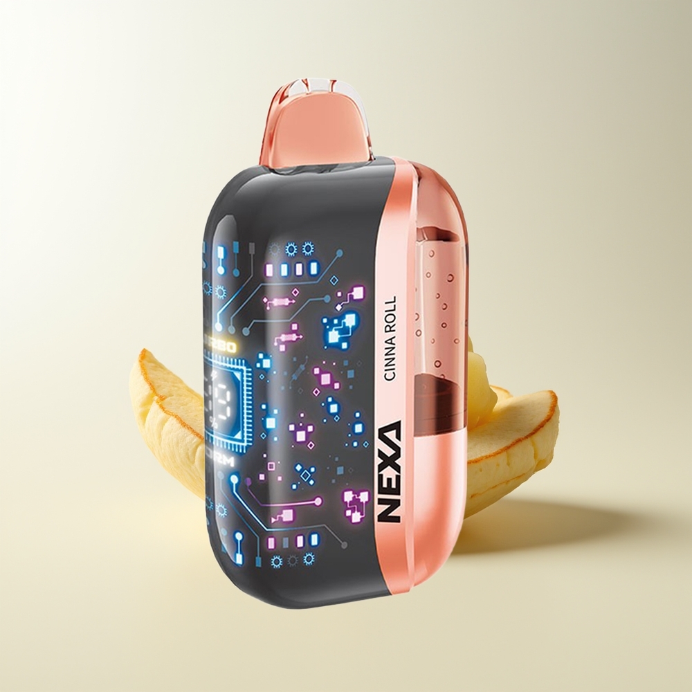 Serbia Wholesale NEXA Ultra 50000 Puffs Cimet Rol 20ml 800mah 5% 0.9ohm Dual Mesh 3d Curved Screen Type-c