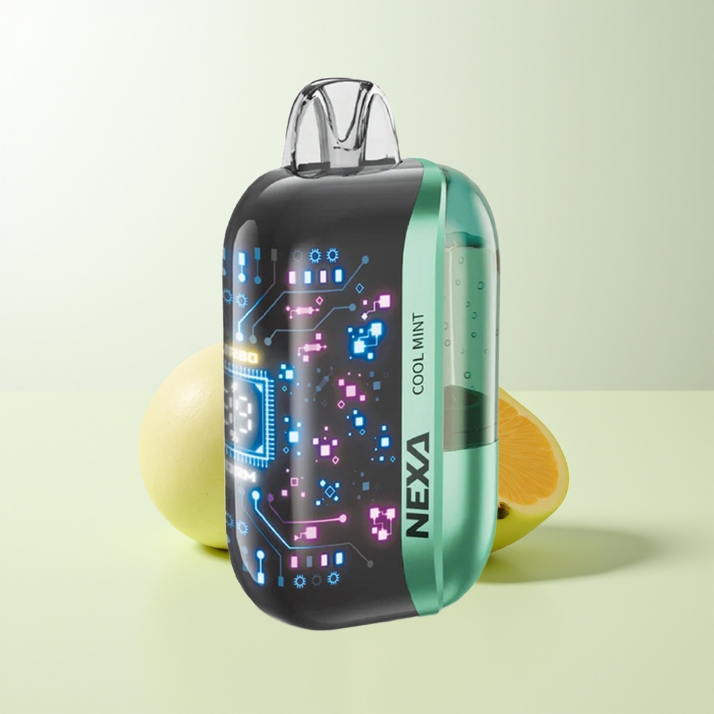 Serbia Wholesale NEXA Ultra 50000 Puffs Cool Mint 20ml 800mAh Type-C 0.9ohm Dual Mesh 3D Screen