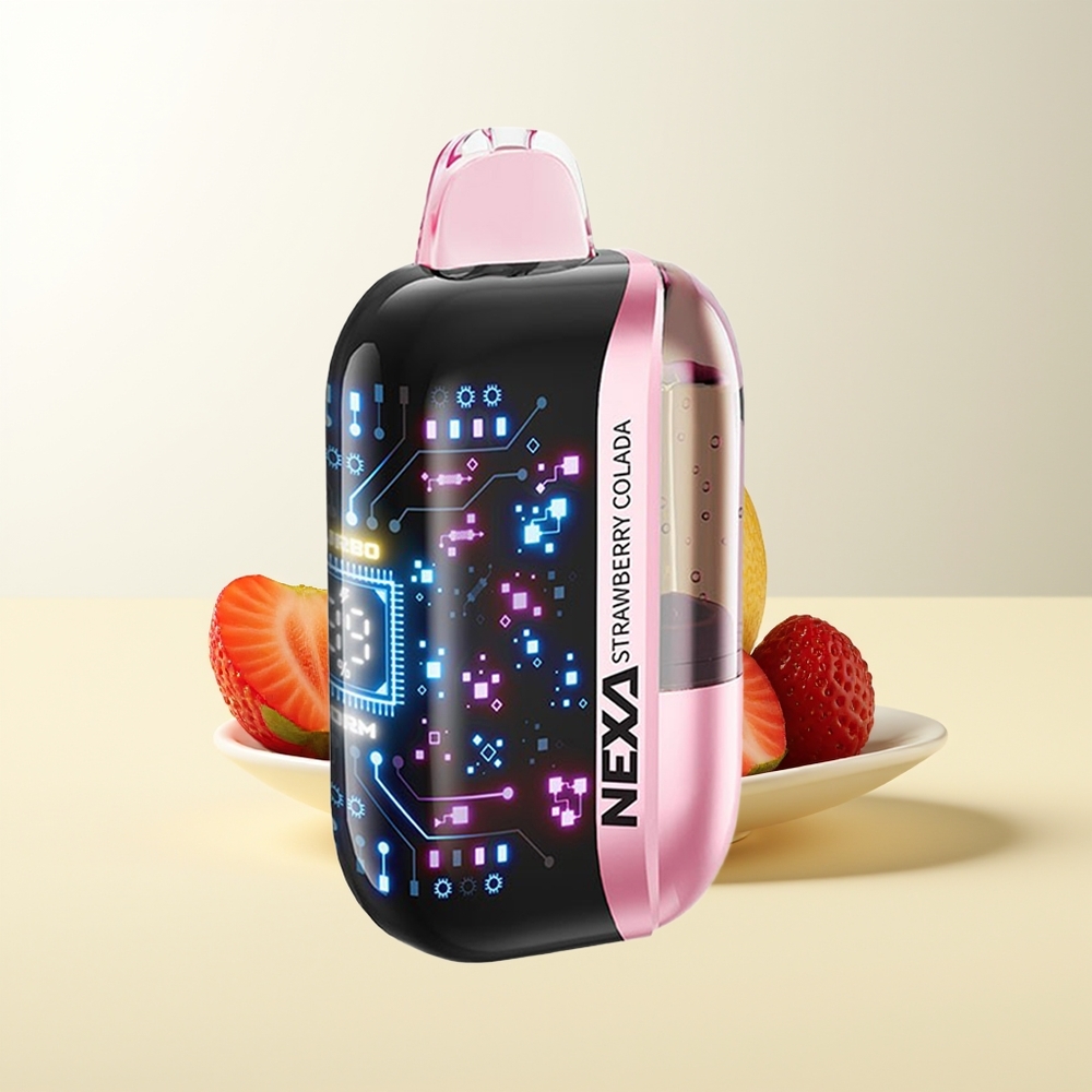 Serbia Wholesale NEXA Ultra 50000 Puffs Jagoda Kolada 20ml 800mah 5% 0.9ohm Dual Mesh 3D Ekran Type-C