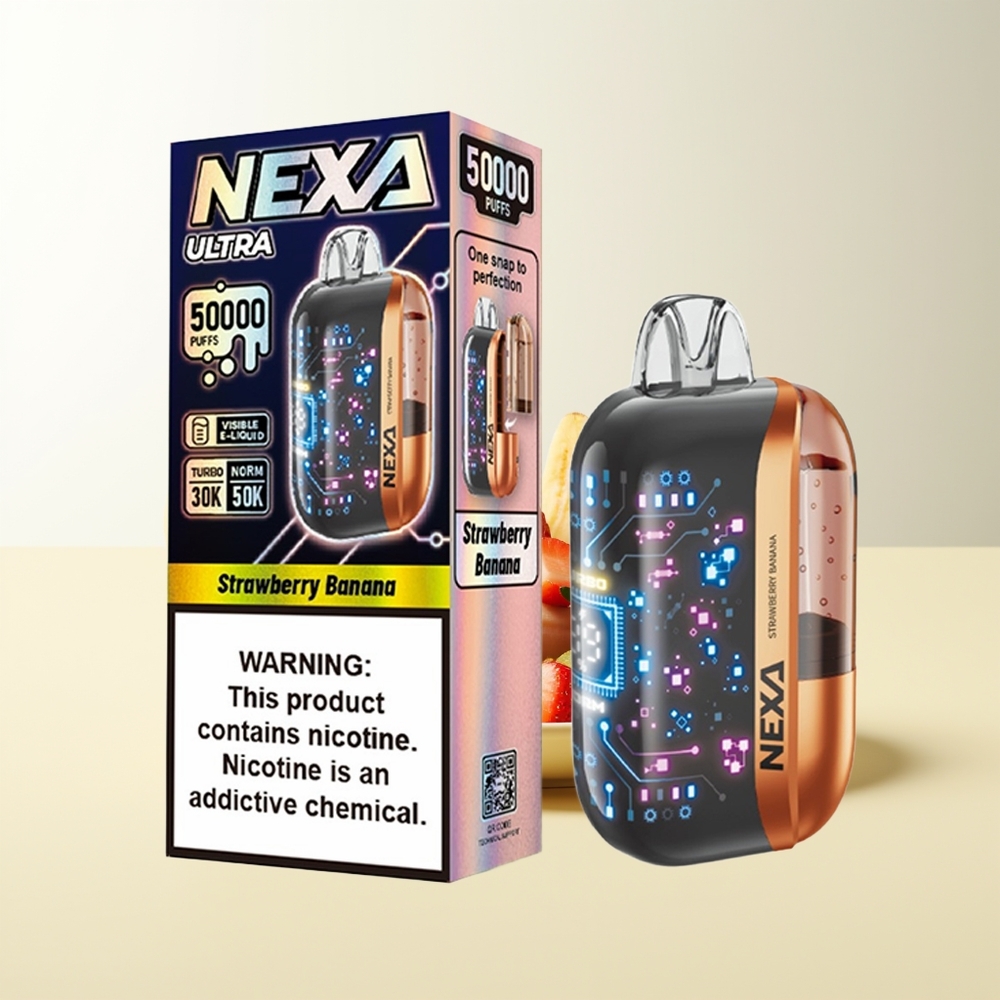 Serbia Wholesale NEXA Ultra 50000 Pufova Jagoda Banana 20ml 800mAh 5% Nikotin Tip-C
