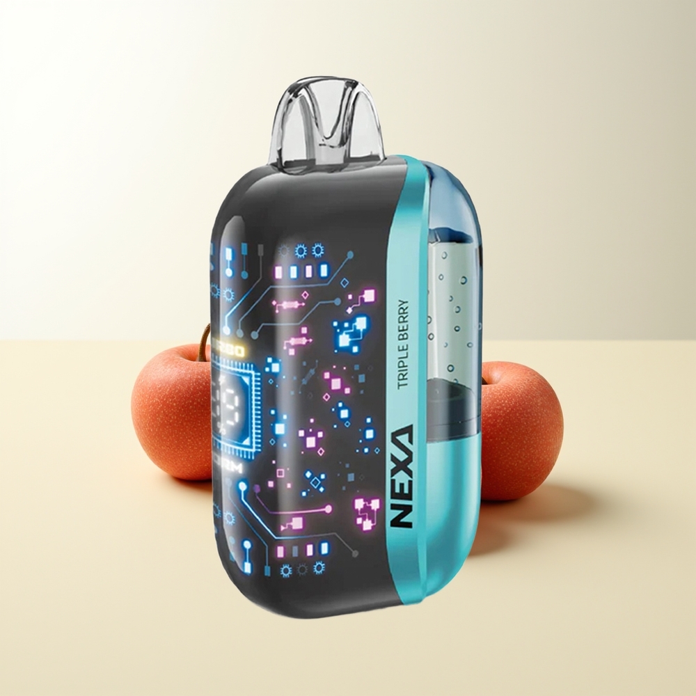 Serbia Wholesale NEXA Ultra 50000 Pufova Triple Bobice 20ml 800mah 5% Nikotina 0.9ohm Dual Mesh Ekrani Type-C Punjenje