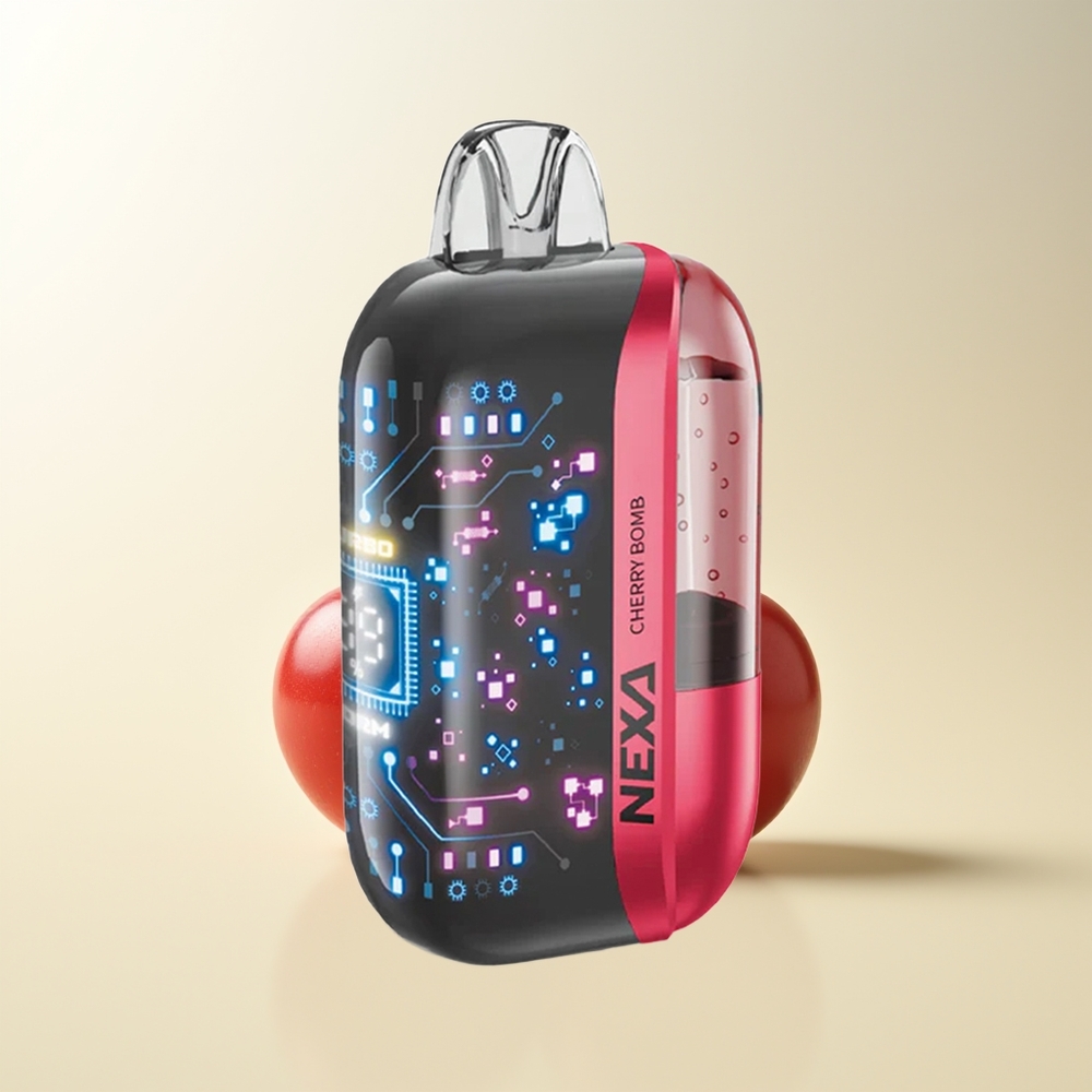 Serbia Wholesale NEXA Ultra 50K 50000 Usta Cherry Bombo 20ml 800mah 5% 0.9ohm Dual Mesh 3d Curved Ekran Type-c Punjenje