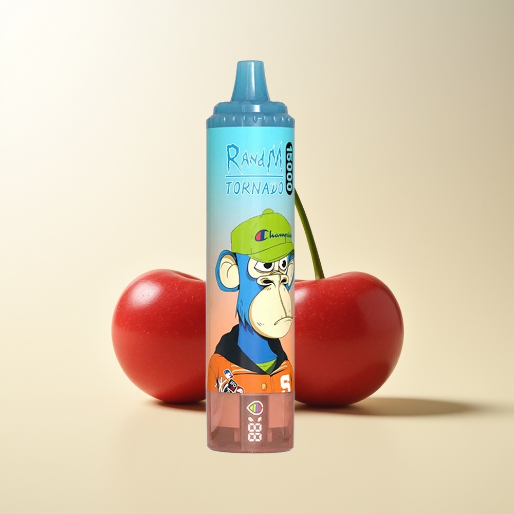 Serbia Wholesale RandM Fumot Tornado 15000 Puffs Вишња Кока-Кола 25ml 850mAh Type-C Mesh LCD