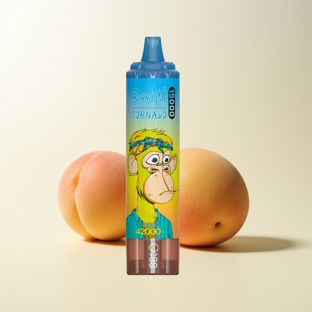 Serbia Wholesale RandM Fumot Tornado 15000 Puffs Breskva Mango 25ml 850mAh Mesh Coil Type-C LCD