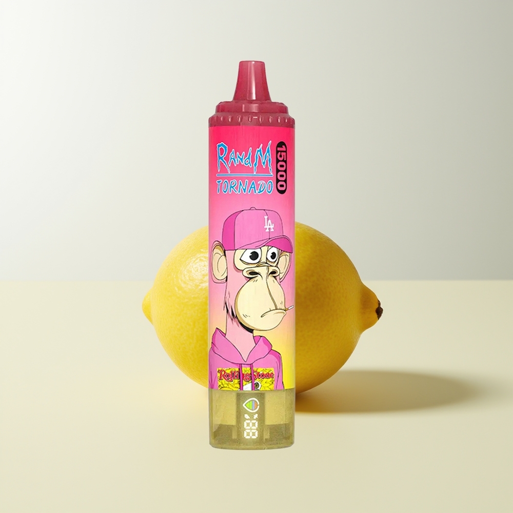 Serbia Wholesale RandM Fumot Tornado 15000 Pufova Limun 25ml 850mAh Mesh Coil Type-C LCD