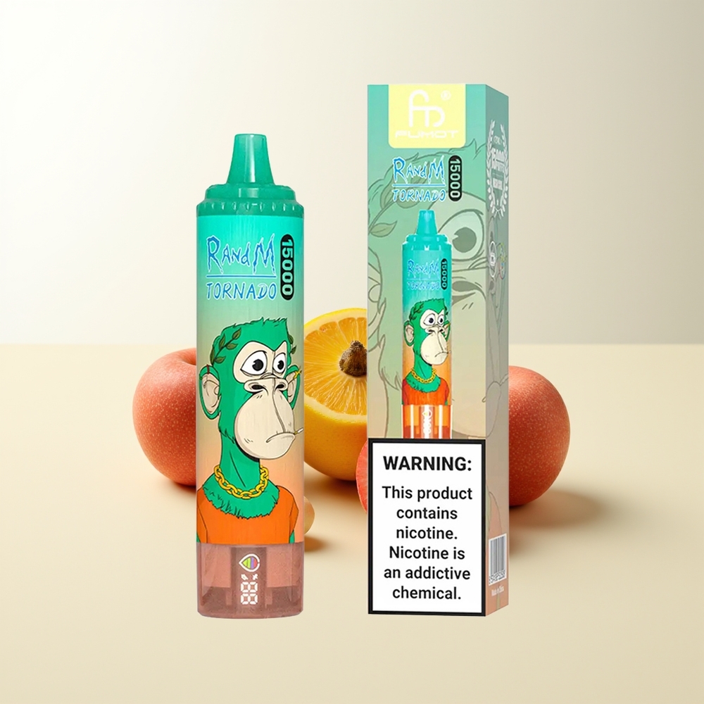 Serbia Wholesale RandM Fumot Tornado 15000 Pufova Trojna Bobica 25ml 850mAh Mesh Coil Type-C LCD