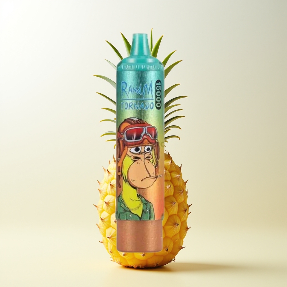 Serbia Wholesale RandM Fumot Tornado 15000 Pusti Ledeni Ananas 25ml 850mAh Mesh Coil Type-C LCD