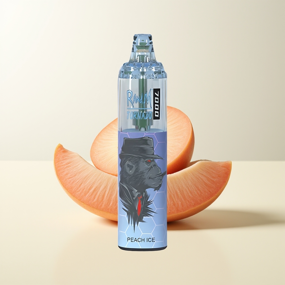 Serbia Wholesale RandM Fumot Tornado 7000 Brisak Led 14ML E-liquid 850MAH Mesh Coil Type-C RGB 0-5% Nicotine Air-Adjustable