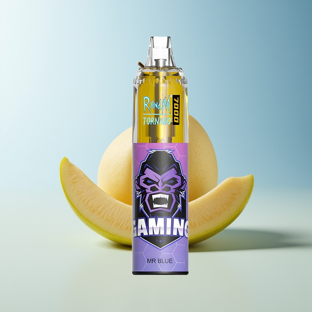 Serbia Wholesale RandM Fumot Tornado 7000 Puffs Dr. Plavi 14ML 850MAH Mesh Coil Type-C RGB Light 0%-5% Nicotine Air-Adjustable