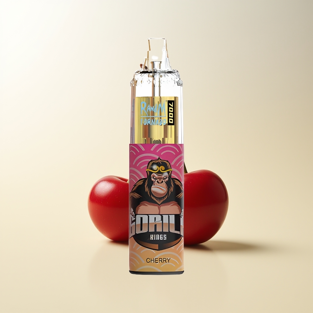 Serbia Wholesale RandM Fumot Tornado 7000 Pufova Trešnja 14 ML E-tečnost 850 MAH Baterija Mesh Kalem Type-C Port RGB Svetlo