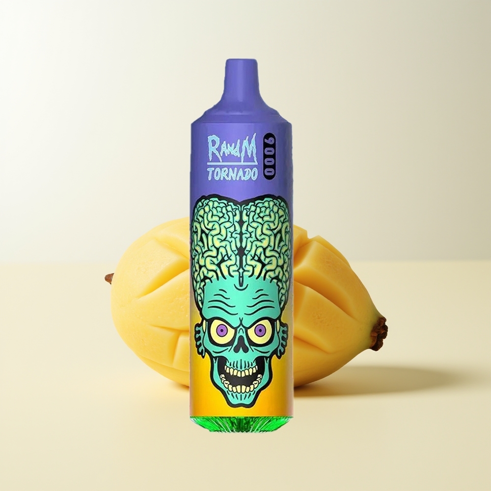 Serbia Wholesale RandM Fumot Tornado 9000 Puffs Mango (манго) 18mL 850mAh Mesh Coil RGB Display