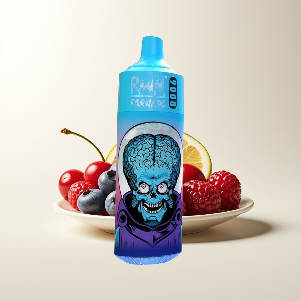 Serbia Wholesale RandM Fumot Tornado 9000 Pufova Borova Jagoda Trešnja Kranberi 850 mAh Punjiva 18 mL Mrežasti Kalem RGB Ekran