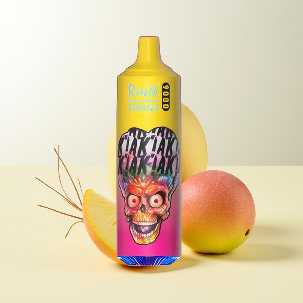 Serbia Wholesale RandM Fumot Tornado 9000 Pufova Breskva Mango Ananas Punjenje 850 mAh Mrežasti Kalem 18 mL RGB Ekran