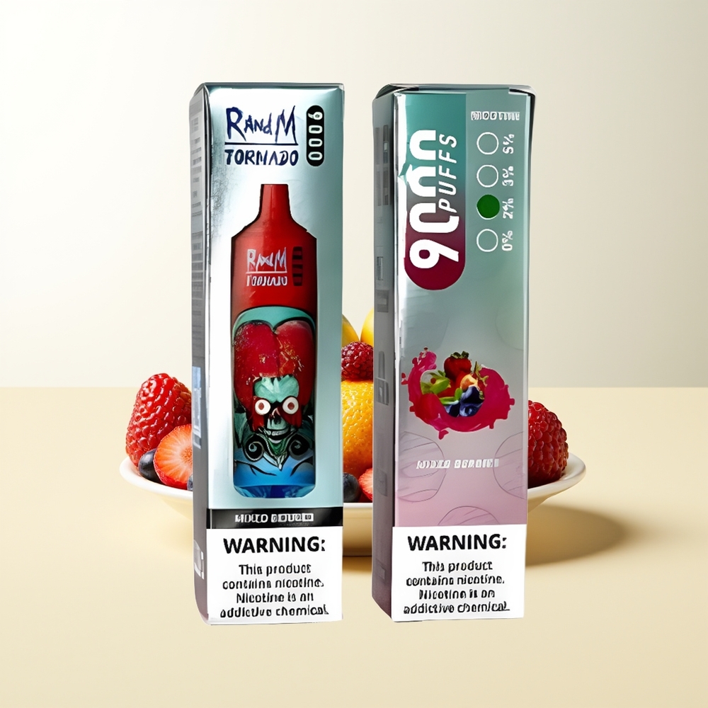 Serbia Wholesale RandM Fumot Tornado 9000 Pufova Mešano Voće 850 mAh Punjiva 18 mL Mesh Coil RGB Display